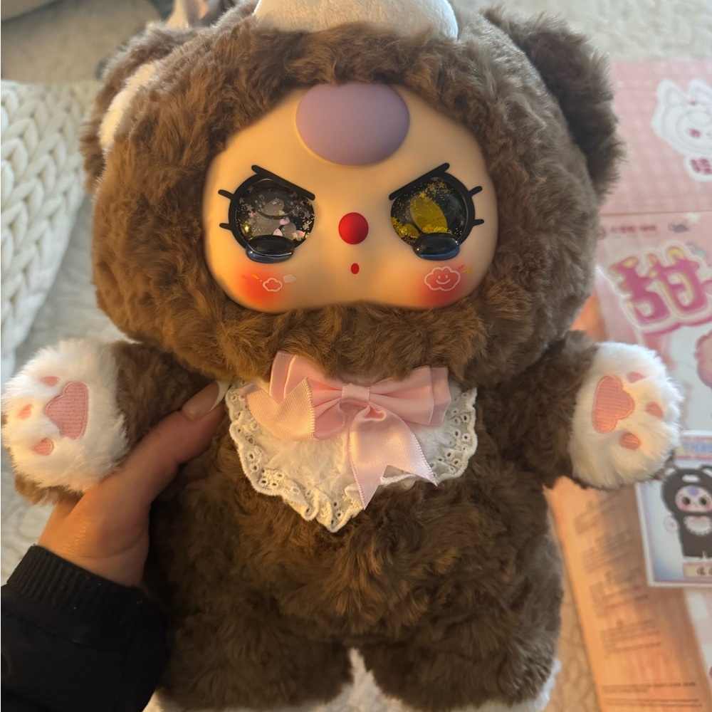 Baby three brown bear liquid gold cry eyes